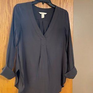 Grey silky blouse